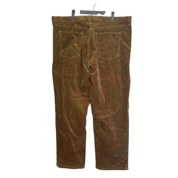 Banana Republic Brown Corduroy High Rise Straight Leg Pants Size 35 - Picture 3 of 4